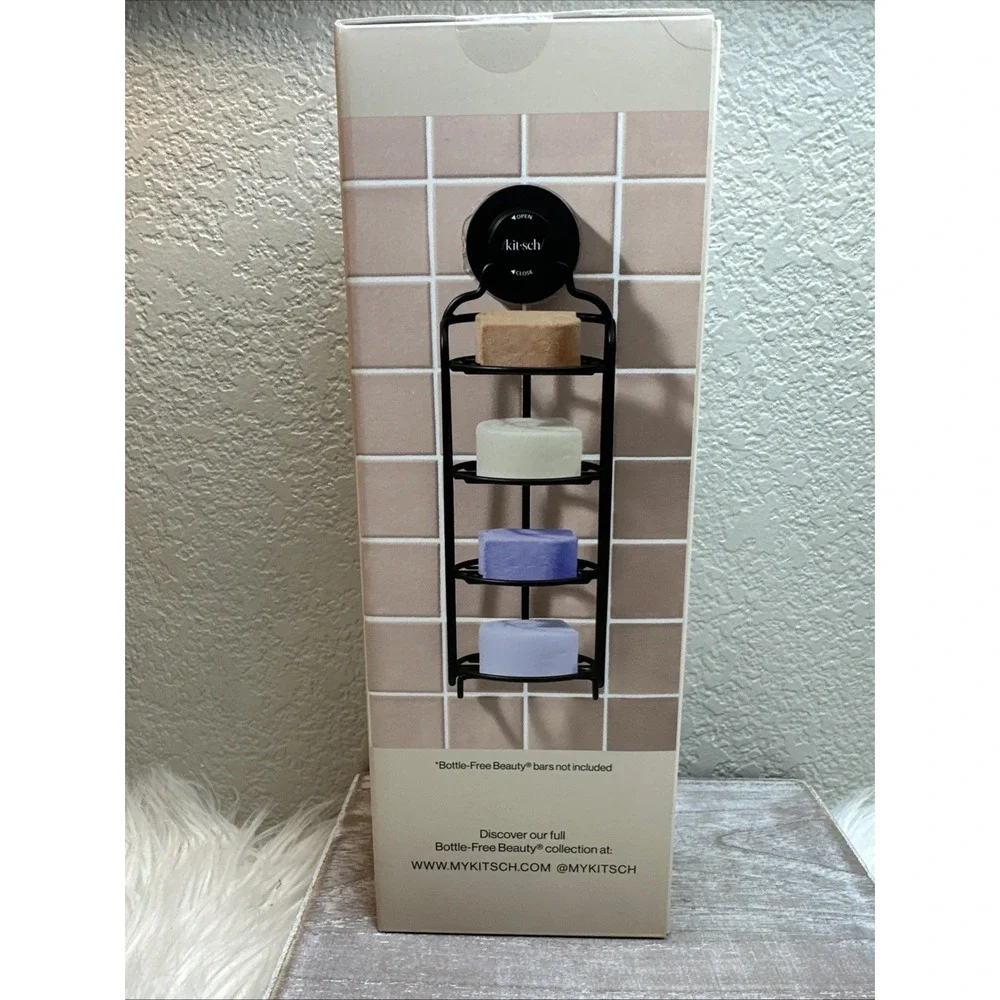 $23‎ 🌙 Kitsch Self Draining Shower Caddy w/ Suction Cup Rust Proof NEW